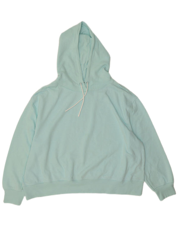 Marks & Spencer Pull à capuche surdimensionné pour femme UK 20 2XL Coton turquoise