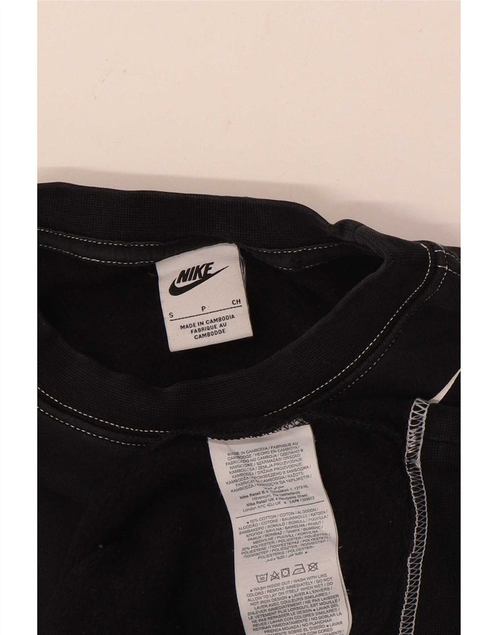 Nike Sweat-shirt coupe ample pour homme en coton noir Taille S