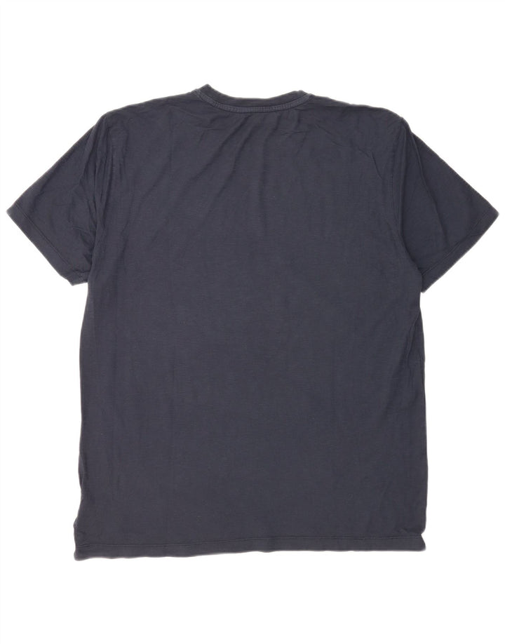 Blauer T-Shirt Graphique Homme Top XL Bleu Marine Coton