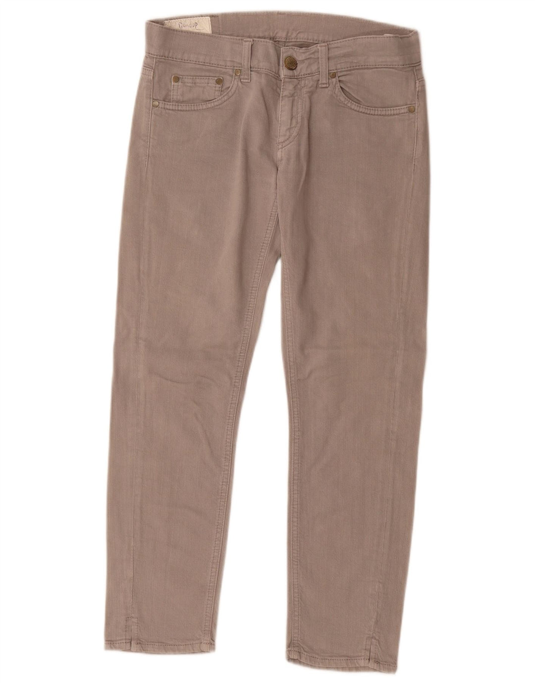 Dondup Jean Slim Crop Femme W27 L26 Gris Coton