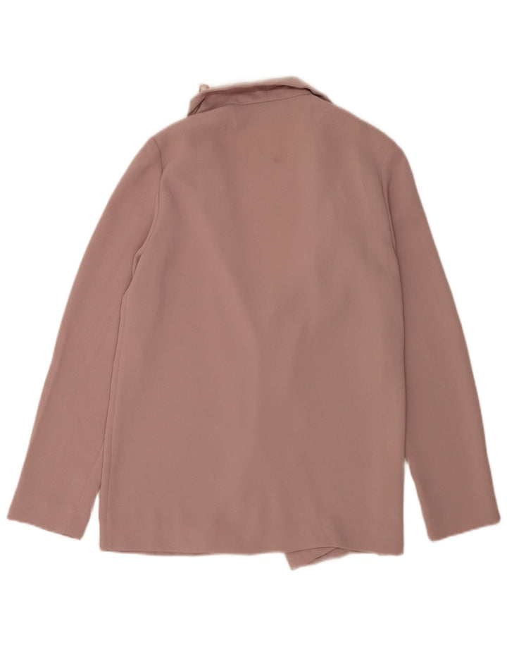 Topshop Veste Blazer Ouverte Femme UK 8 Petit Rose Polyester