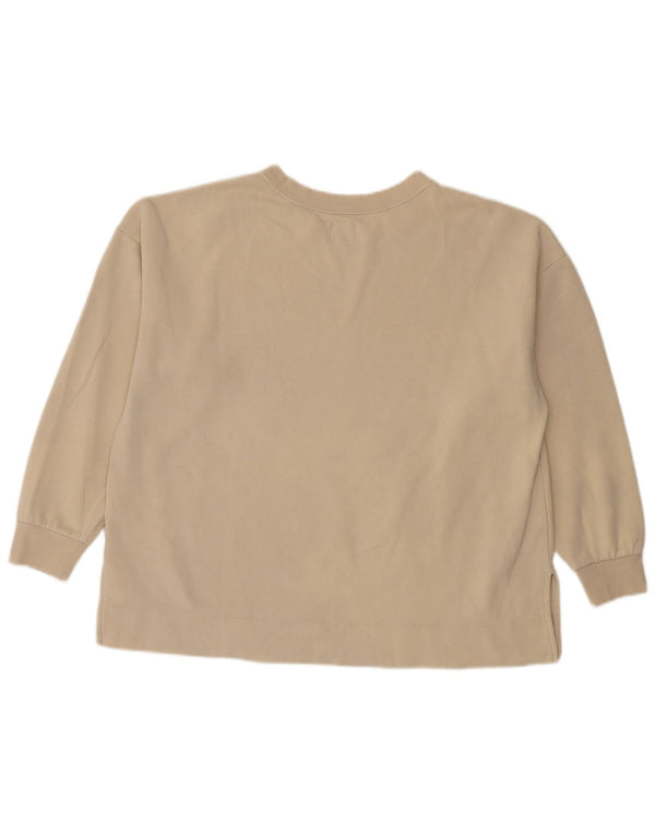 Gap Sweat-shirt surdimensionné pour femme UK 10 Petit coton beige
