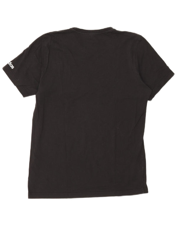 Adidas T-shirt graphique pour homme en coton noir moyen