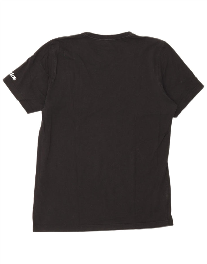 Adidas T-shirt graphique pour homme en coton noir moyen