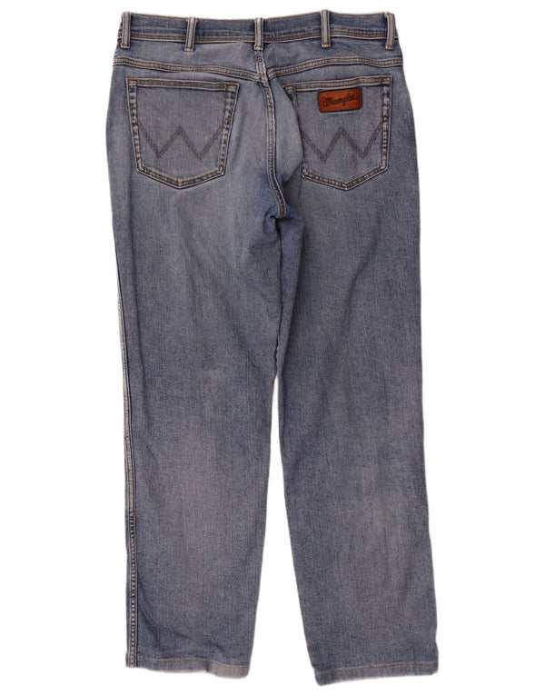 Wrangler Jean droit homme W36 L32 bleu coton