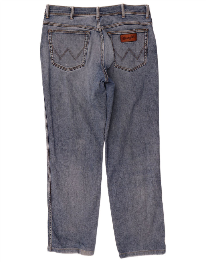 Wrangler Jean droit homme W36 L32 bleu coton