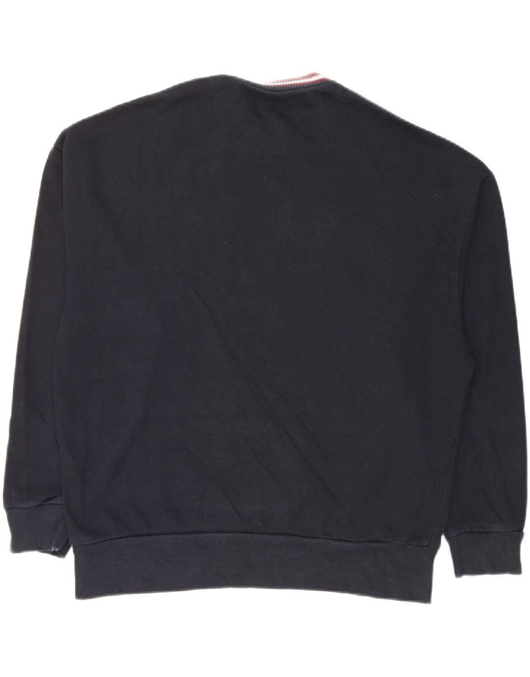 Zara Homme Graphic Sweatshirt Jumper Moyen Bleu Marine Coton