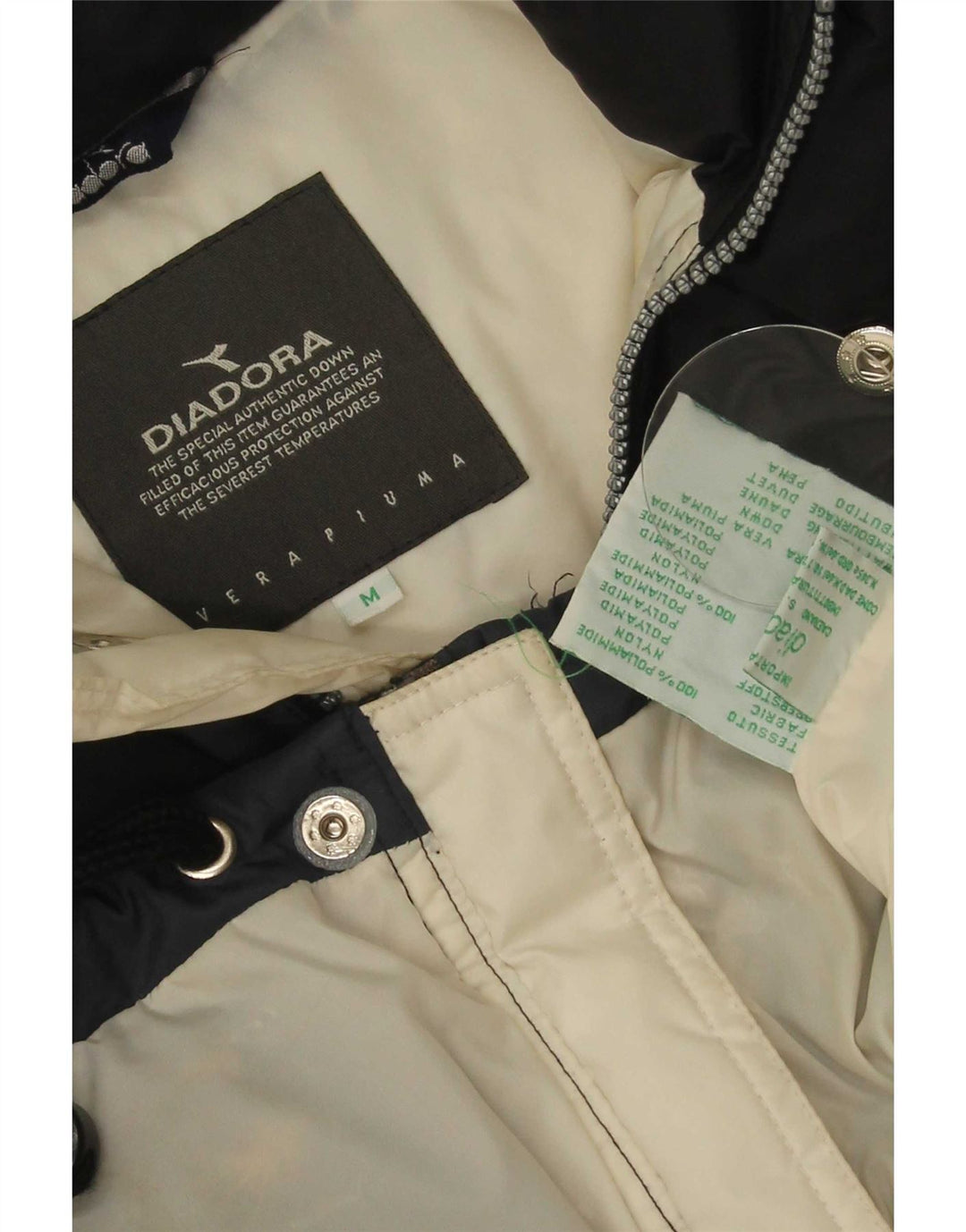 Diadora Veste de ski pour homme UK 38 Medium Noir Colourblock Polyamide