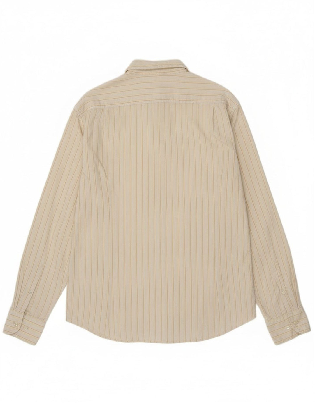 Kappa Chemise Homme XL Coton Rayé Blanc Cassé