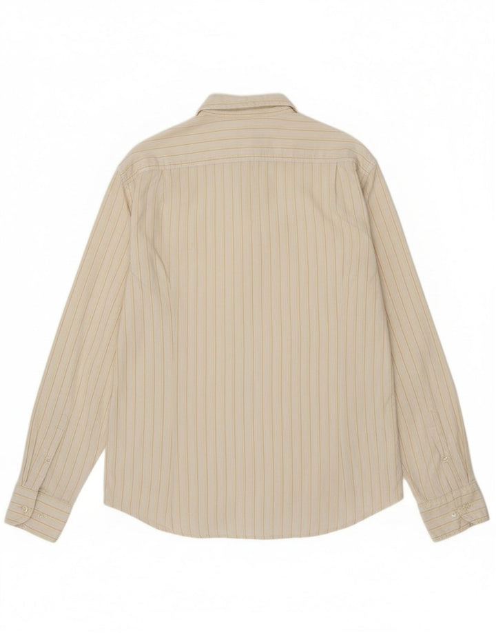 Kappa Chemise Homme XL Coton Rayé Blanc Cassé