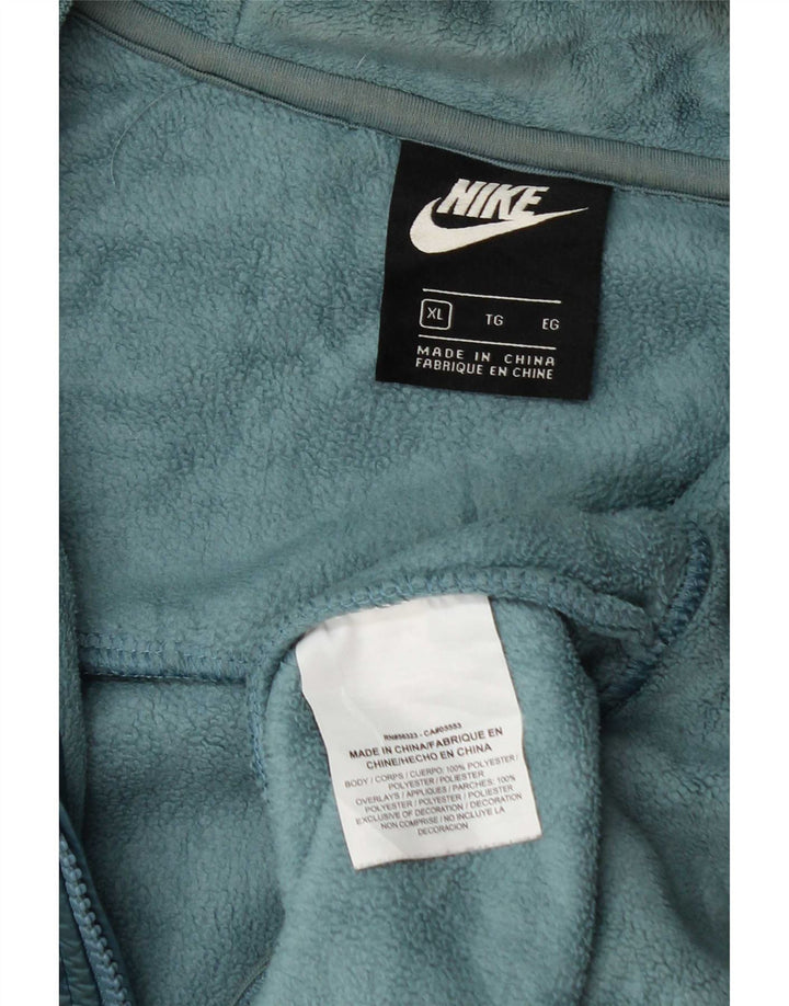 Nike Veste polaire à capuche pour femme UK 18 XL Bleu Polyester