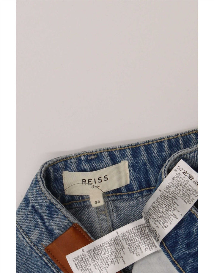 Reiss Hommes Denim Shorts W34 Grand Bleu Coton