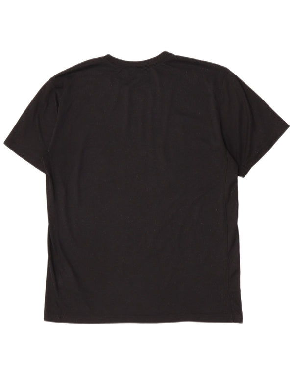 Nike Hommes Dri Fit Graphic T-Shirt Top UK 12 Noir Moyen Polyester Sports