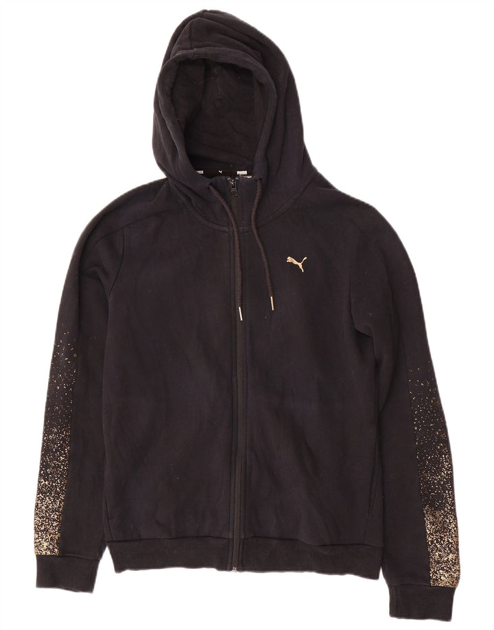 Puma Survêtement complet à capuche pour femme UK 14 Medium Black Spotted