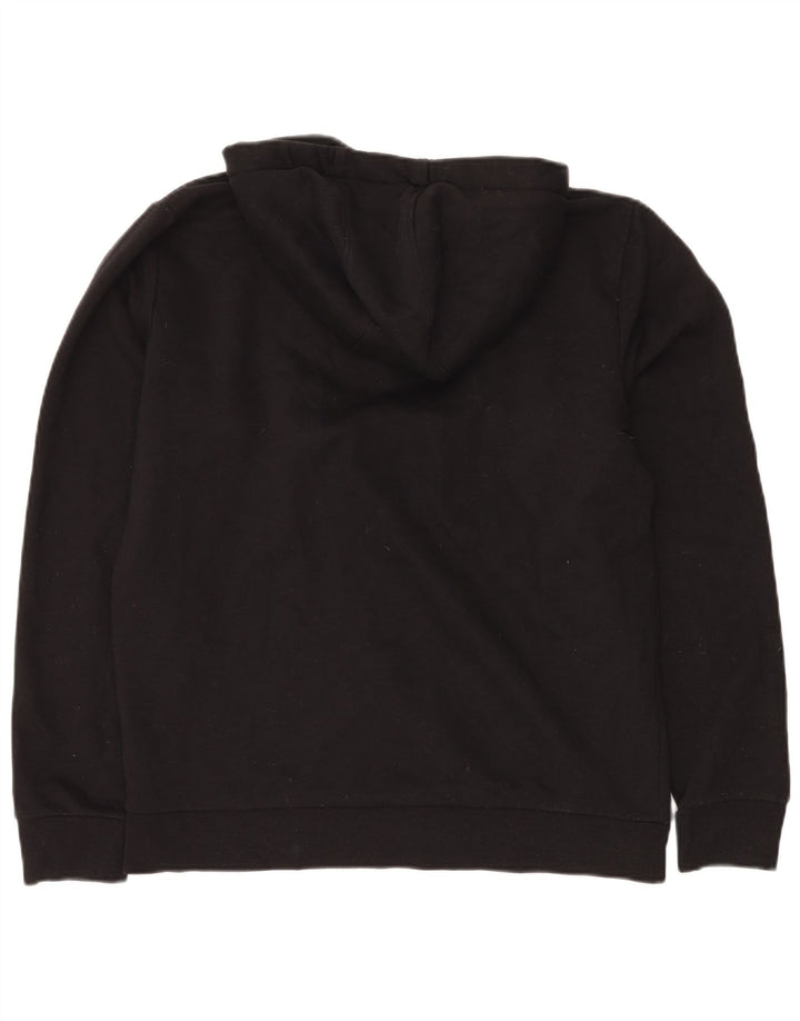 KAPPA Pull à Capuche Graphique Homme Noir Moyen