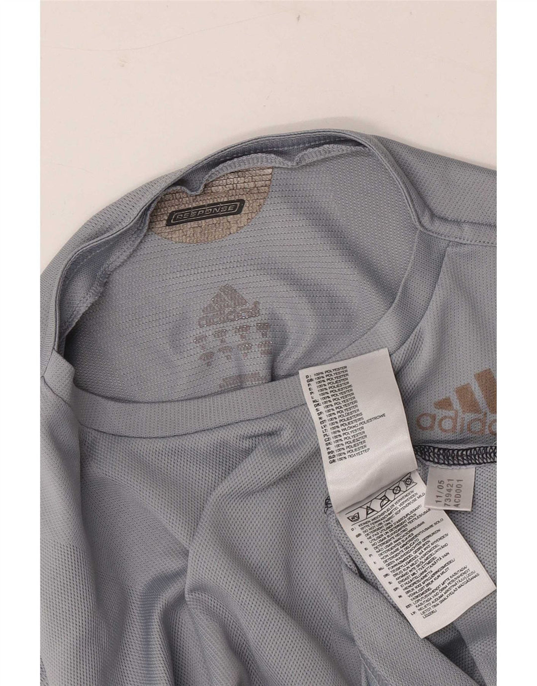 Adidas Homme Climacool Top Manches Longues Gris Moyen Polyester