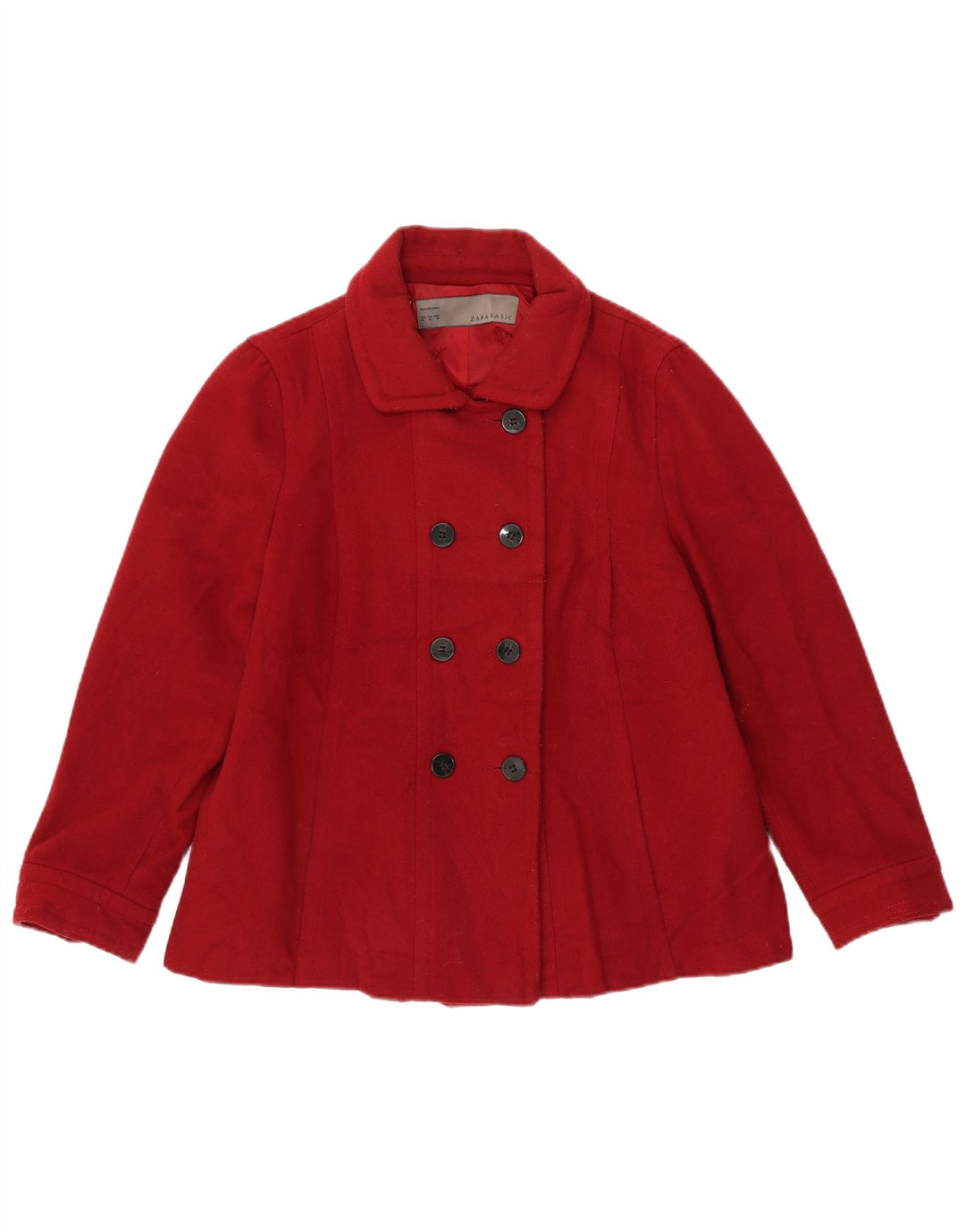 Zara Caban Femme UK 18 XL Rouge