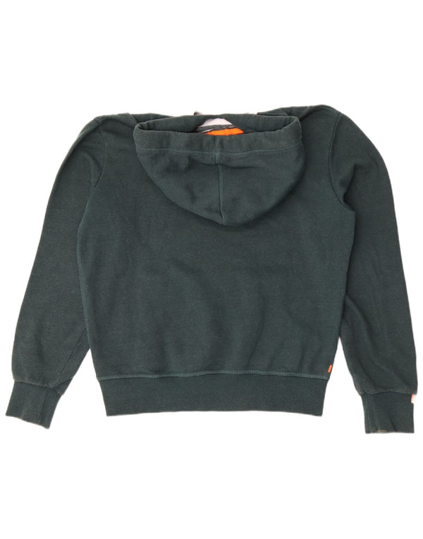 Superdry Pull à capuche pour homme en coton vert grand