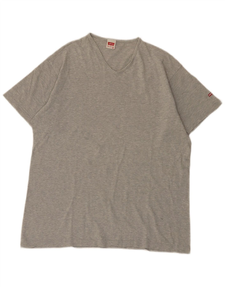 Levi's T-Shirt Top Homme Gris Moyen Moucheté Coton