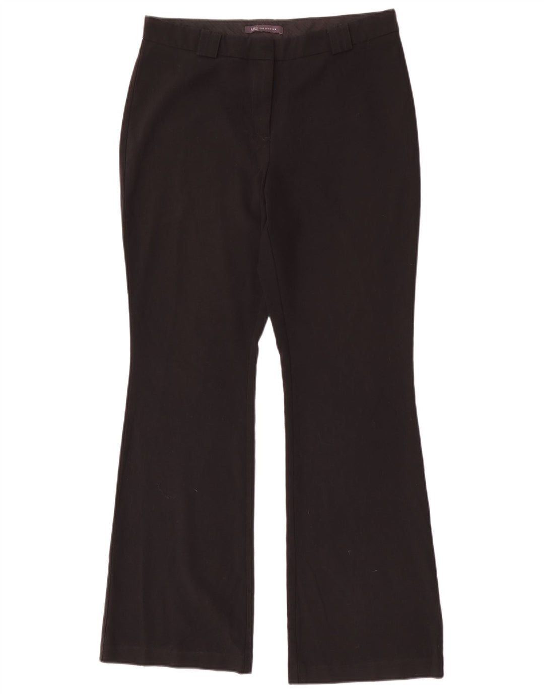 Marks & Spencer Pantalon décontracté bootcut pour femme UK 12 Medium W30 L31 Noir
