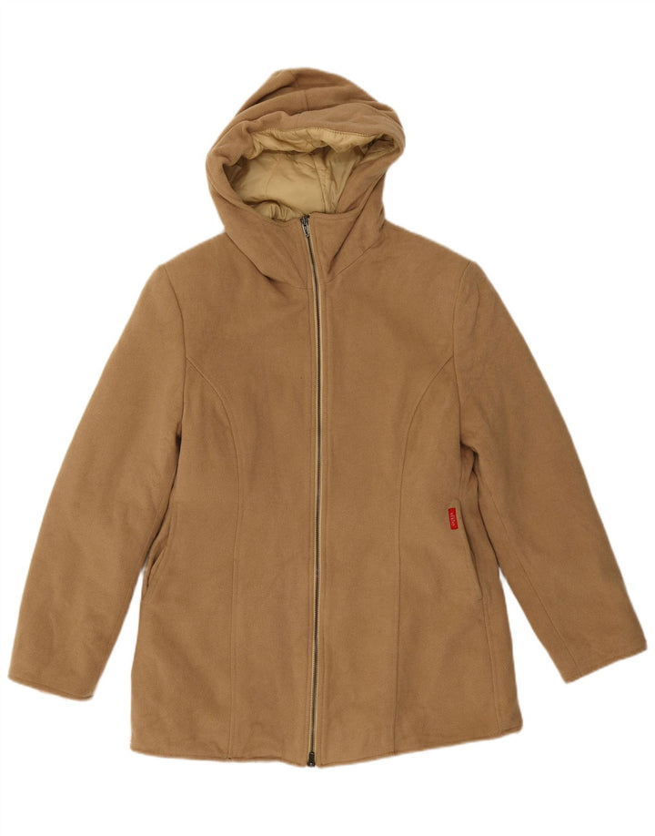 Guess Parka à capuche pour femme UK 14 Large Beige Nylon
