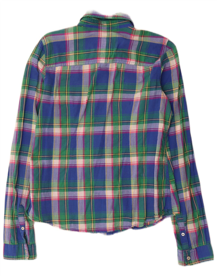 Hollister Chemise Femme UK 12 Medium Multicolore Check Cotton