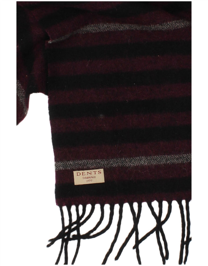 Dents Écharpe rectangulaire pour homme Taille unique Violet Rayé Hiver