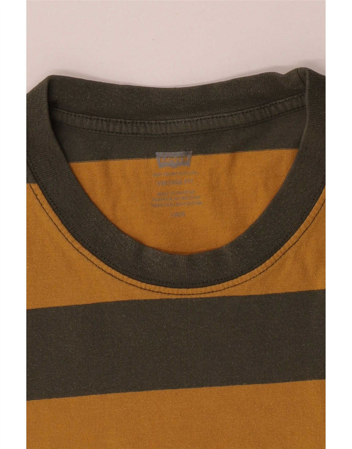 Levi's T-Shirt Homme Large Rayé Jaune