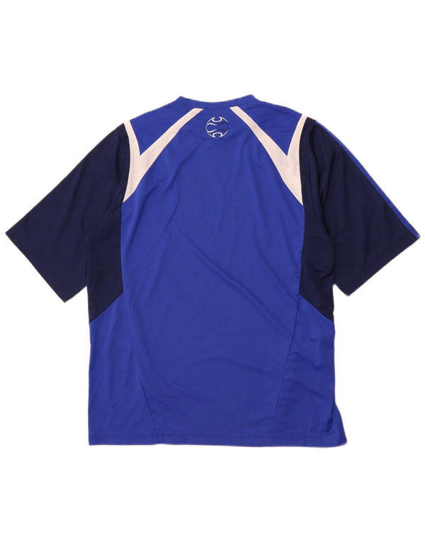 ADIDAS T-Shirt Homme Bleu Moyen Colorblock Polyester Sports