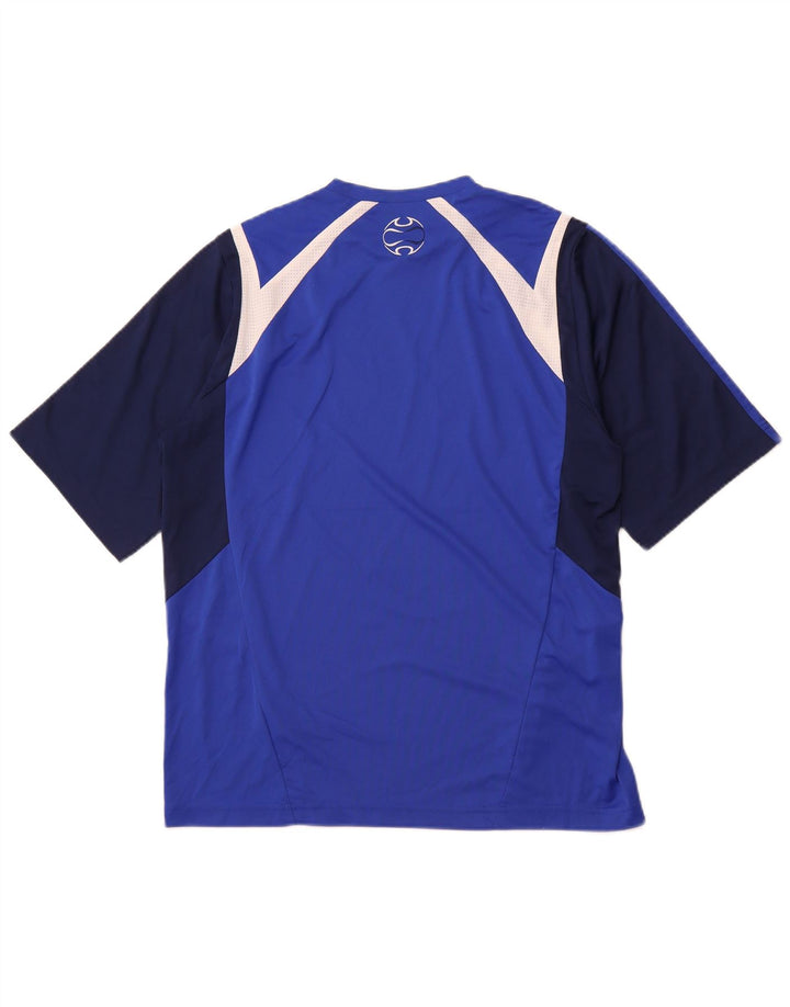 ADIDAS T-Shirt Homme Bleu Moyen Colorblock Polyester Sports