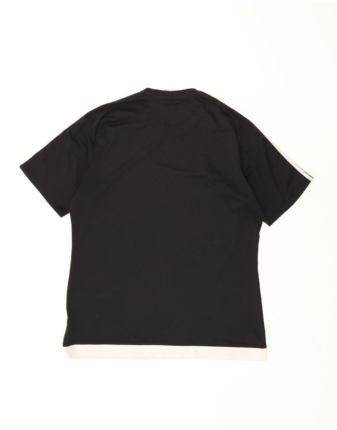 ADIDAS T-shirt Climalite pour hommes, grand noir, polyester color block