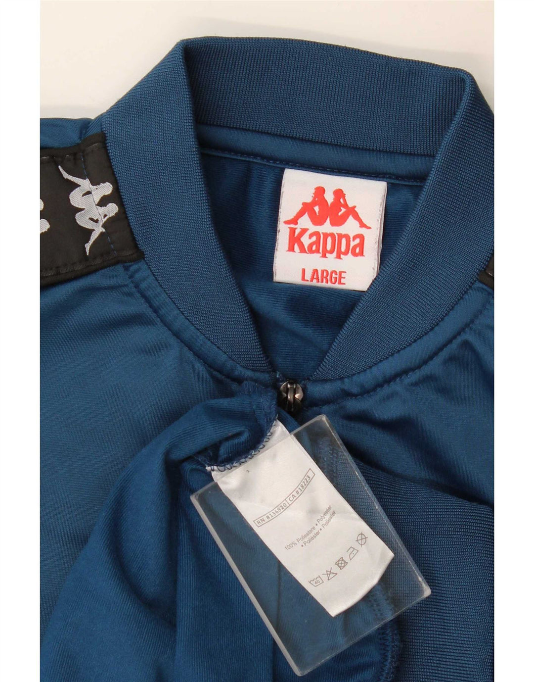 Kappa Veste de Survêtement Graphique Homme Large Bleu Marine Colorblock