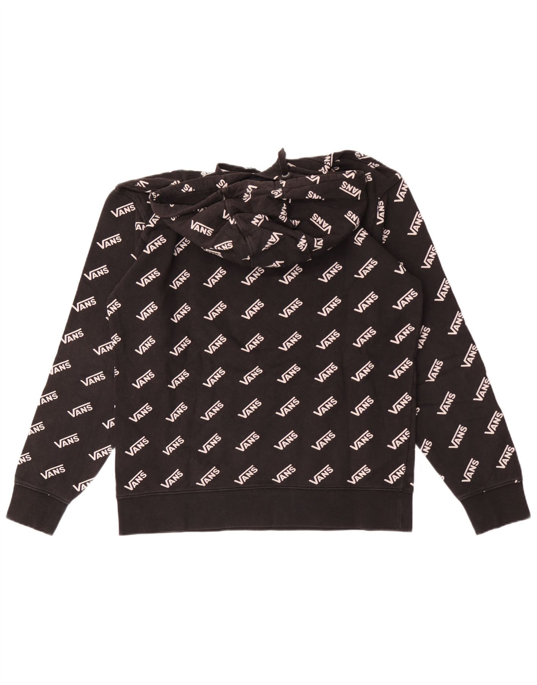 Vans Pull à capuche graphique en coton noir moyen pour homme