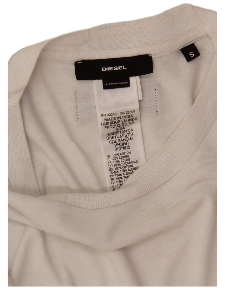Diesel T-Shirt Homme Petit Blanc Coton