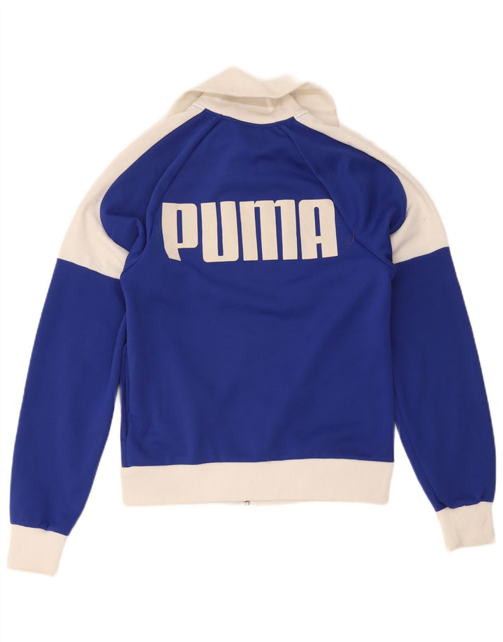 Puma Veste de Survêtement Graphique Homme Petit Bleu Colorblock Polyester