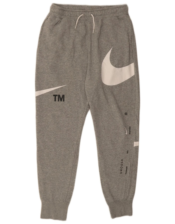 Nike Pantalon de Survêtement Graphique Swoosh Homme Gris Moyen Coton