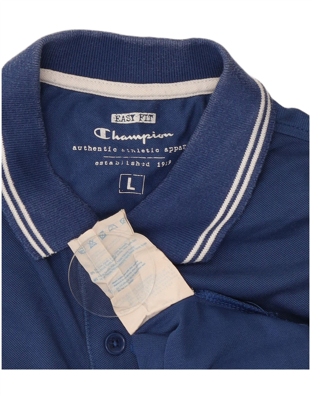Champion Polo Easy Fit Homme Grand Bleu Coton