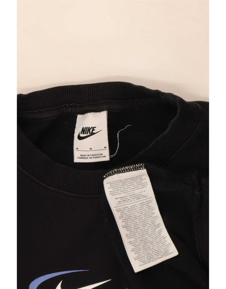 Nike Sweat-shirt coupe ample graphique en coton noir moyen pour homme