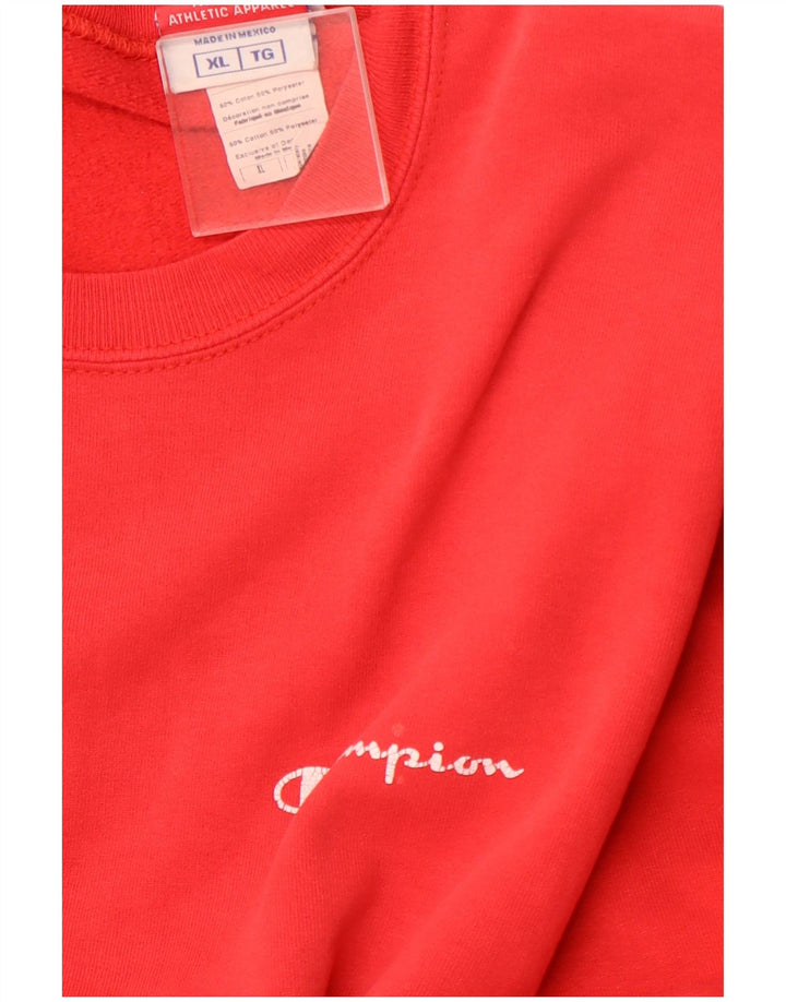 CHAMPION Sweat-Shirt Homme XL Rouge Coton