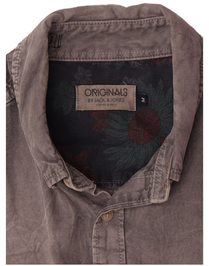 Jack & Jones Chemise Homme Gris Moyen Coton