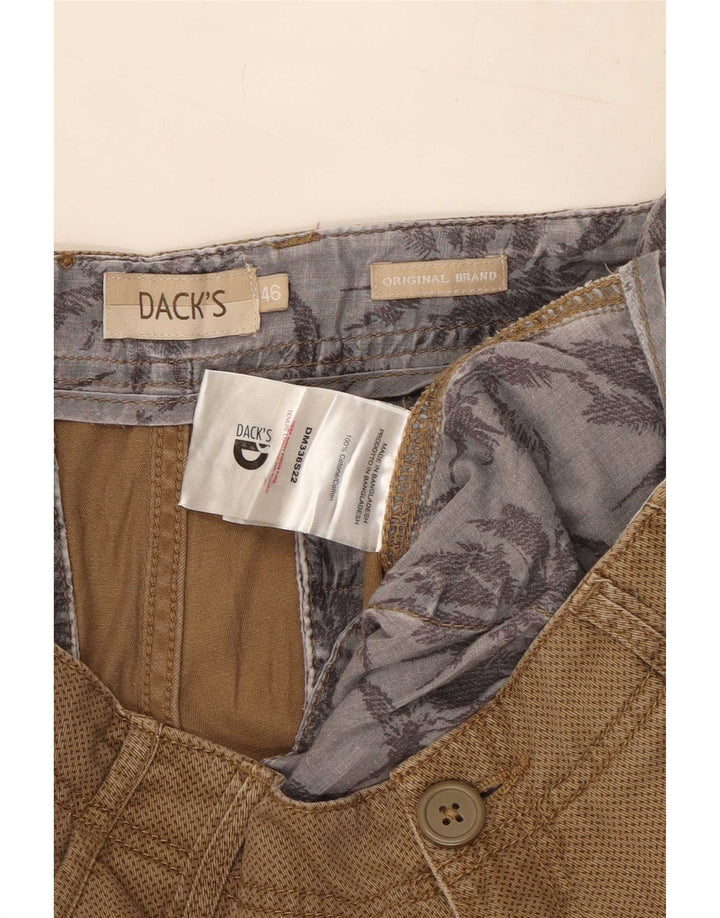 Dack's Short Cargo Homme IT 46 Small W32 Coton Taché Marron