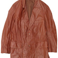 veste en cuir homme vintage UK 40 Grand cuir brun