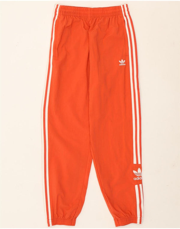 Adidas Pantalon de survêtement pour femme Joggers UK 10 Small Orange Colourblock