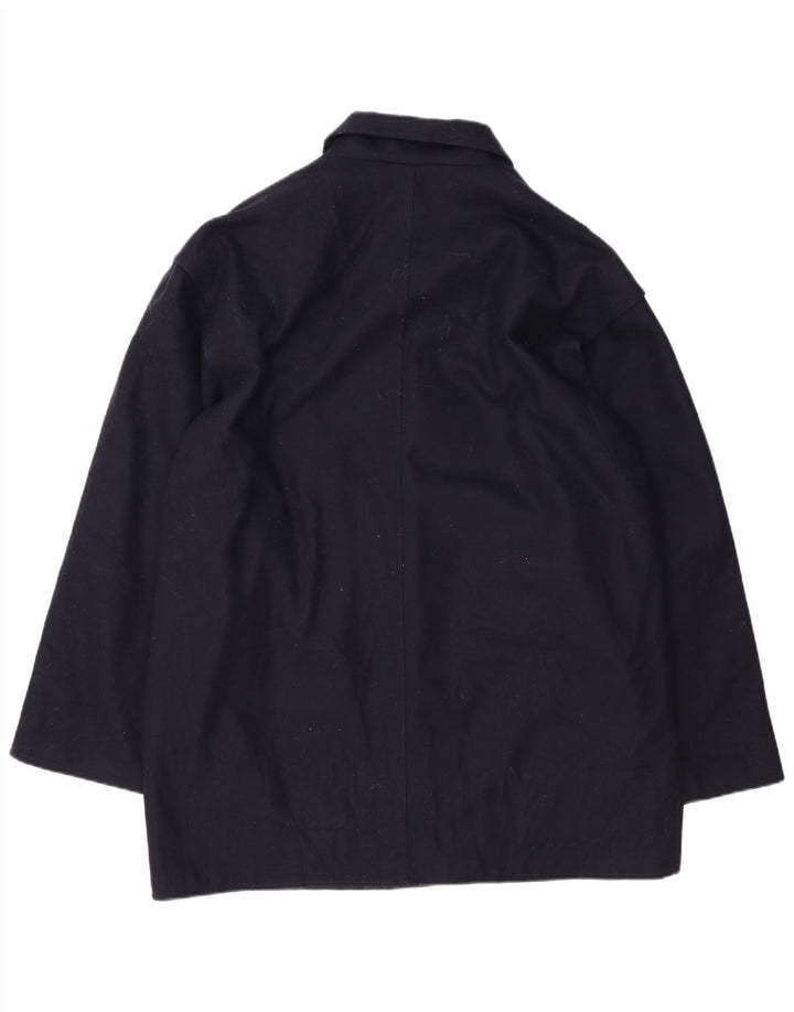 Navigare Manteau Homme UK 42 XL Bleu Marine Laine