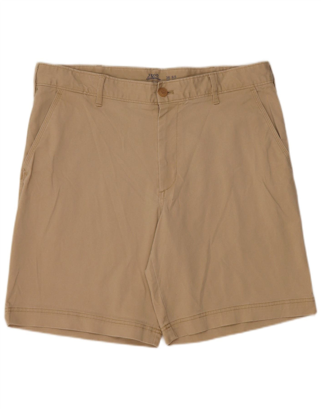 IZOD Short Chino Homme Eau Salée W36 Grand Coton Beige