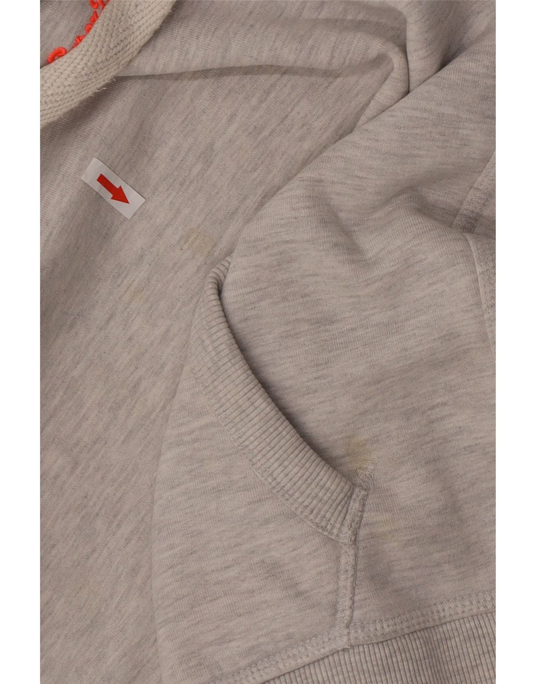 Superdry Pull à capuche pour femme UK 14 Gris moyen Coton
