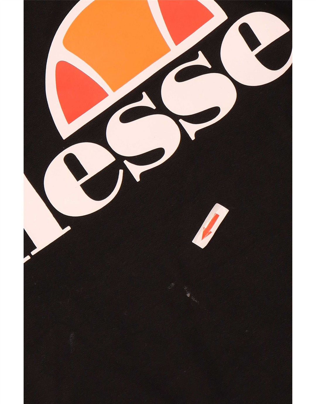 Ellesse Sweat-shirt graphique pour homme en coton noir Small