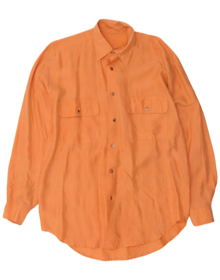 Chemise Homme Vintage Petite Soie Orange
