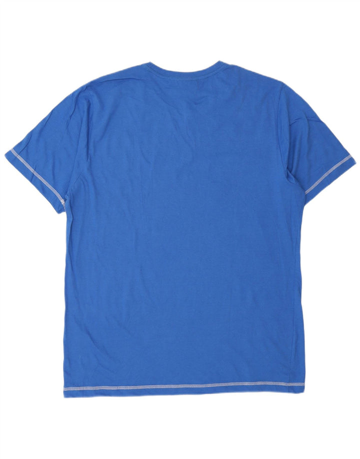 Oncle Sam T-Shirt Graphique Homme Top XL Bleu Coton