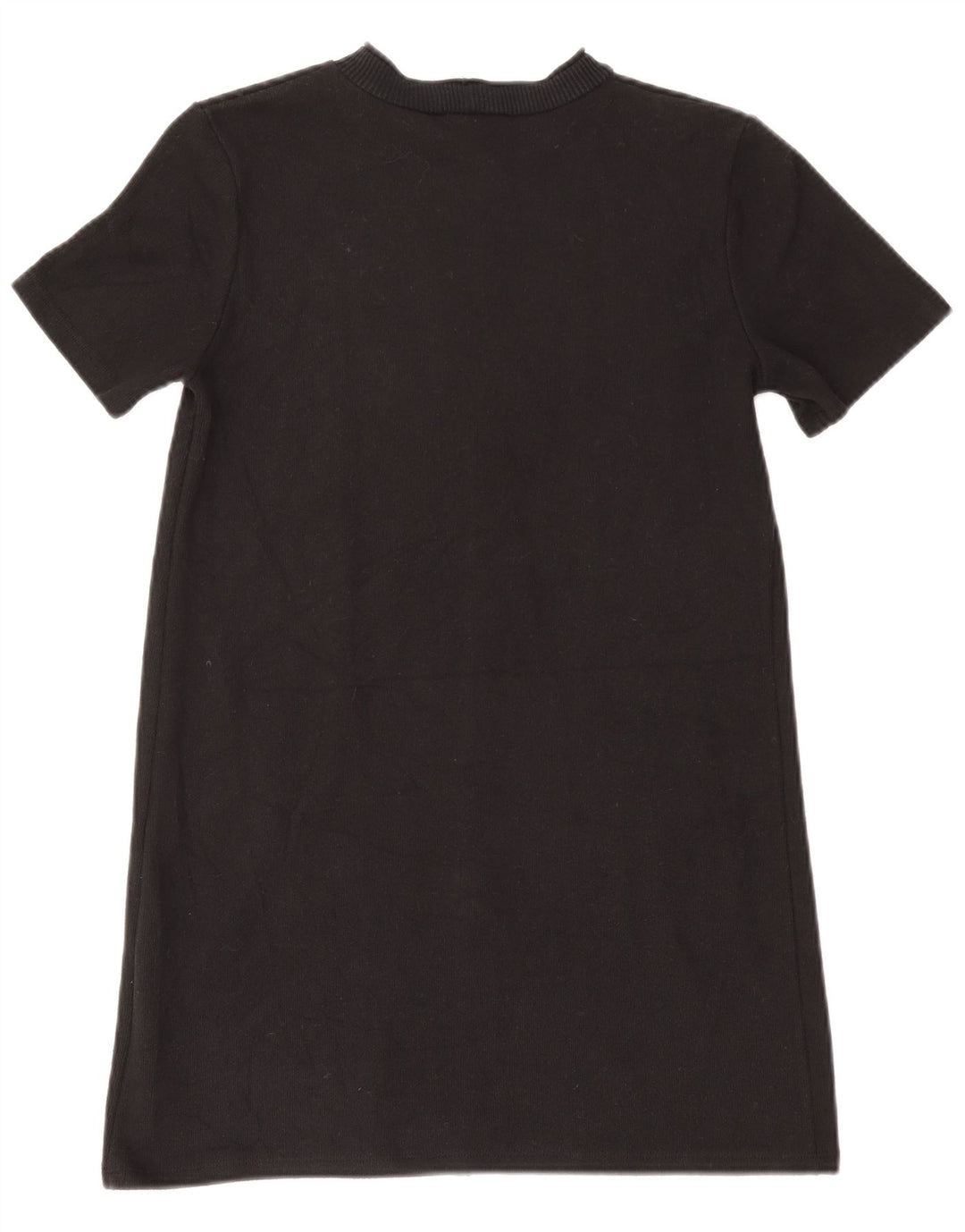 Zara Femme Robe Pull UK 14 Moyen Noir Polyester